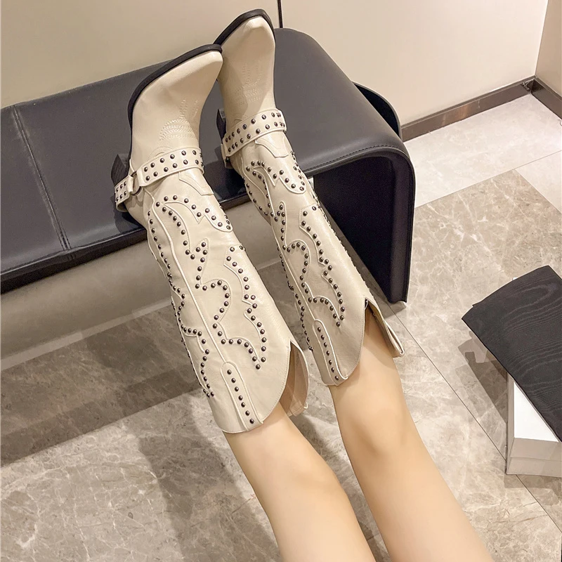 Autumn Winter Belt Buckle Rive - Embroidery Shoes incelemesi ve fiyatı