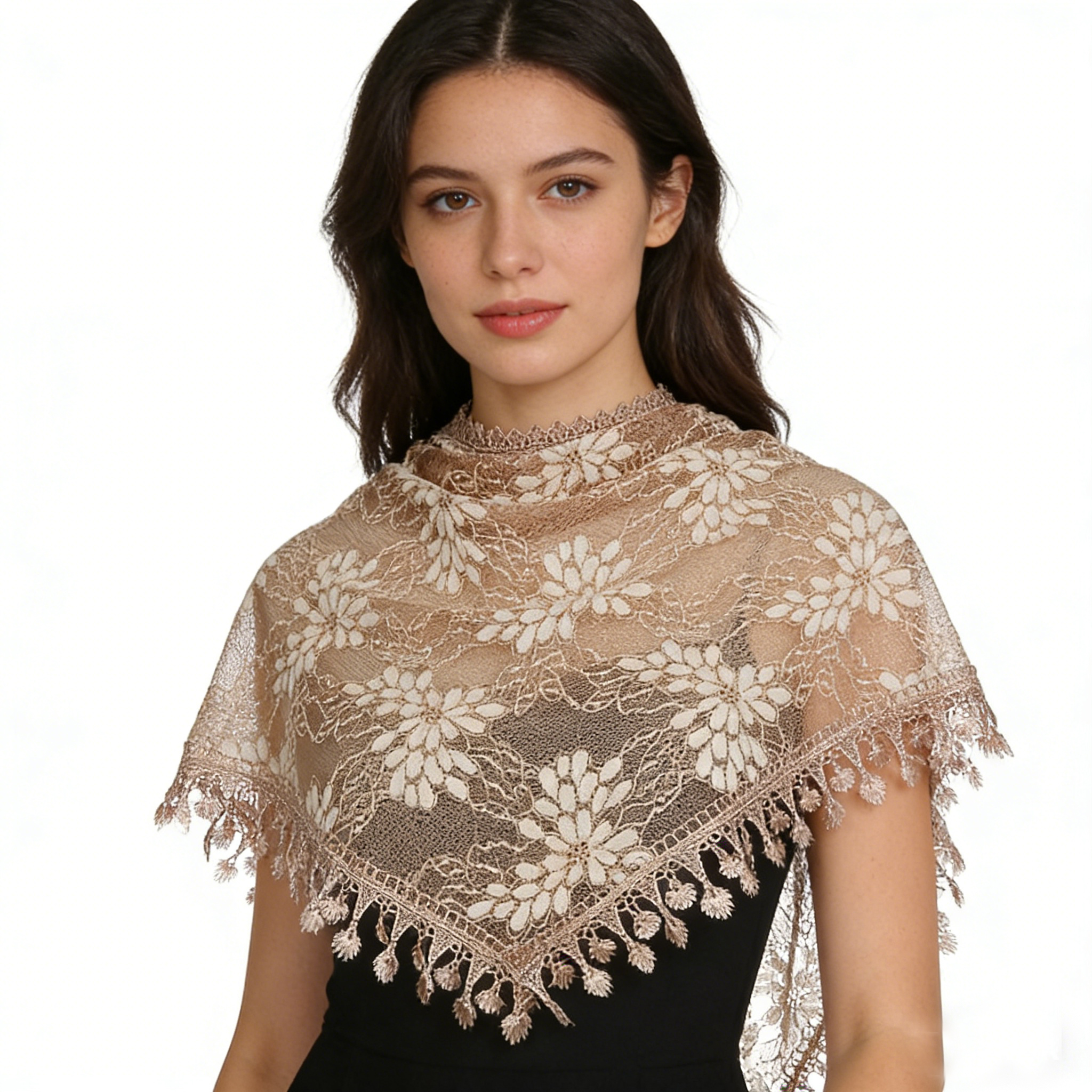 Bohemian Lace Floral Embroider - Embroidery Veil incelemesi ve fiyatı