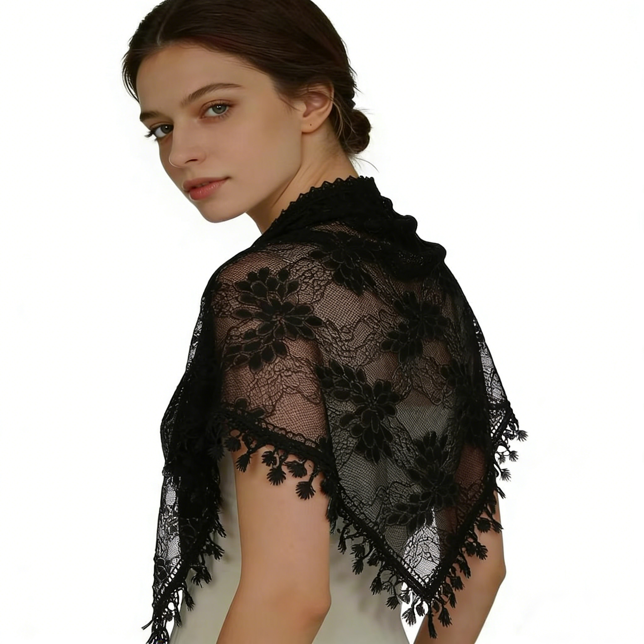 Bohemian Lace Floral Embroider - Embroidery Veil incelemesi ve fiyatı