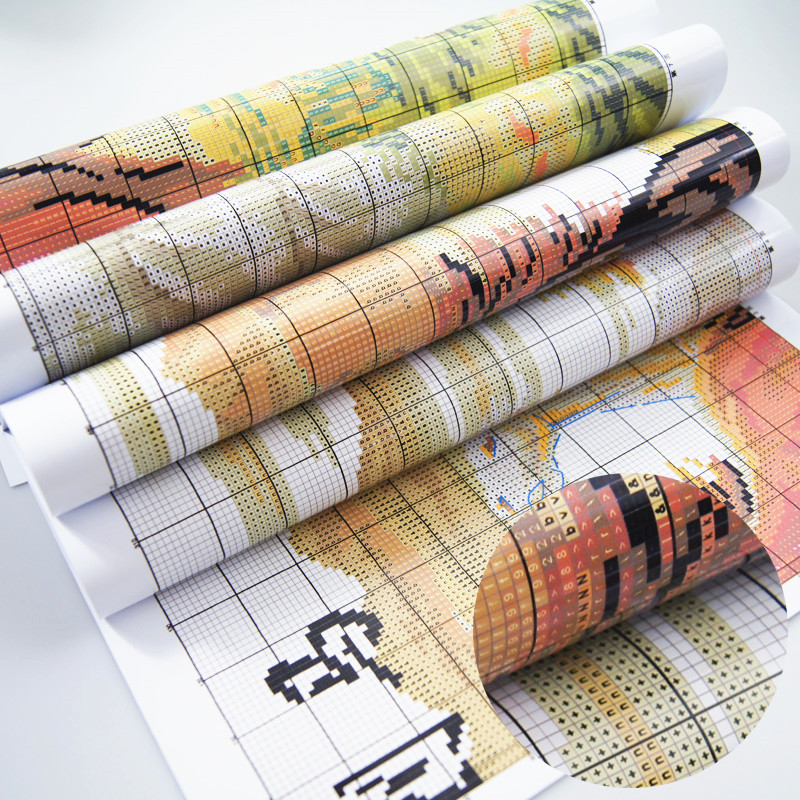 World Map Patterns Counted Cro - Embroidery Tas incelemesi ve fiyatı