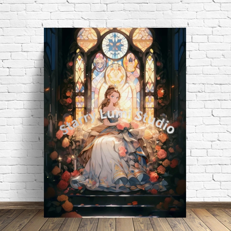 Cute Cinderella Castle 5D Full - Embroidery Gift Ideas incelemesi ve fiyatı