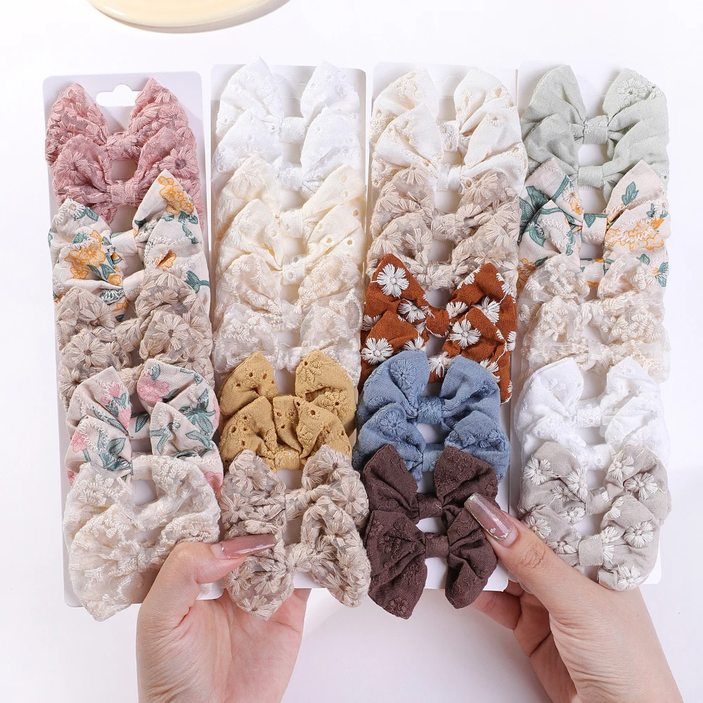 10Pcs/Set Fashion Bows Hairgri - Embroidery Gift Ideas incelemesi ve fiyatı