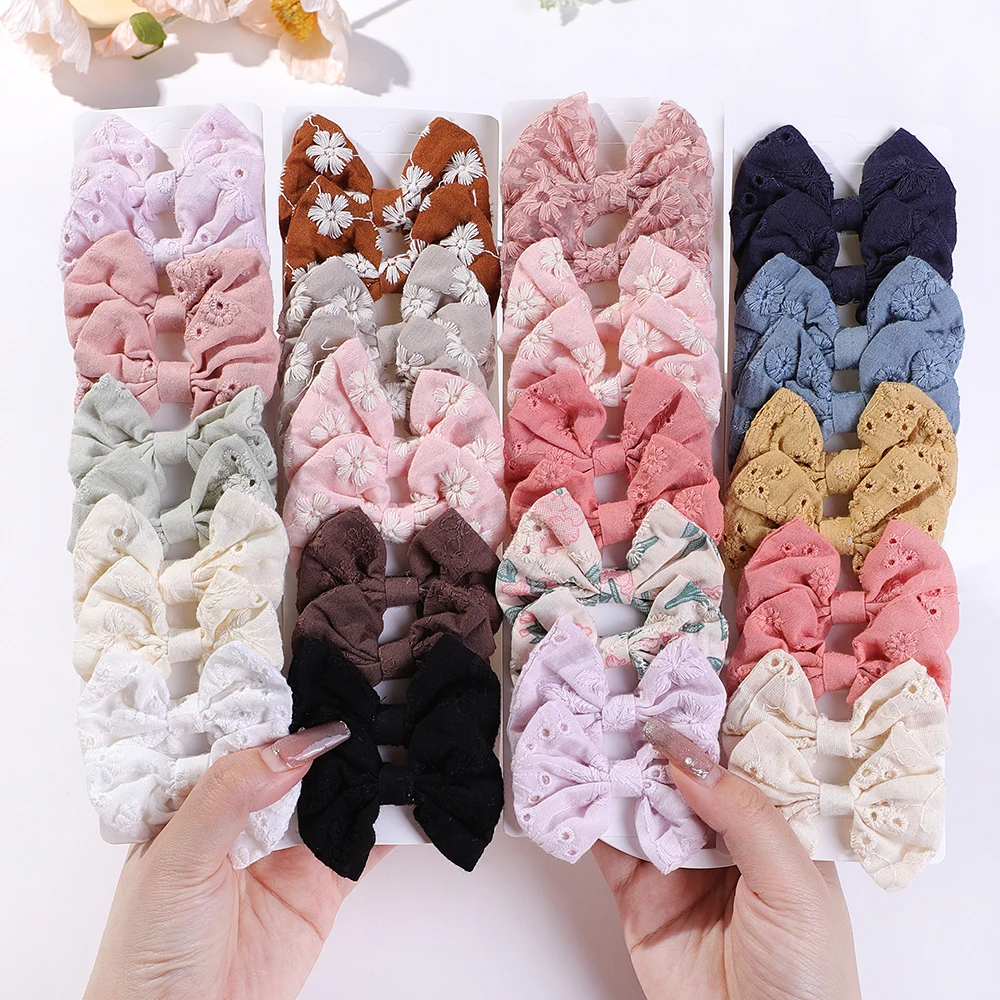 10Pcs/Set Fashion Bows Hairgri - Embroidery Gift Ideas incelemesi ve fiyatı
