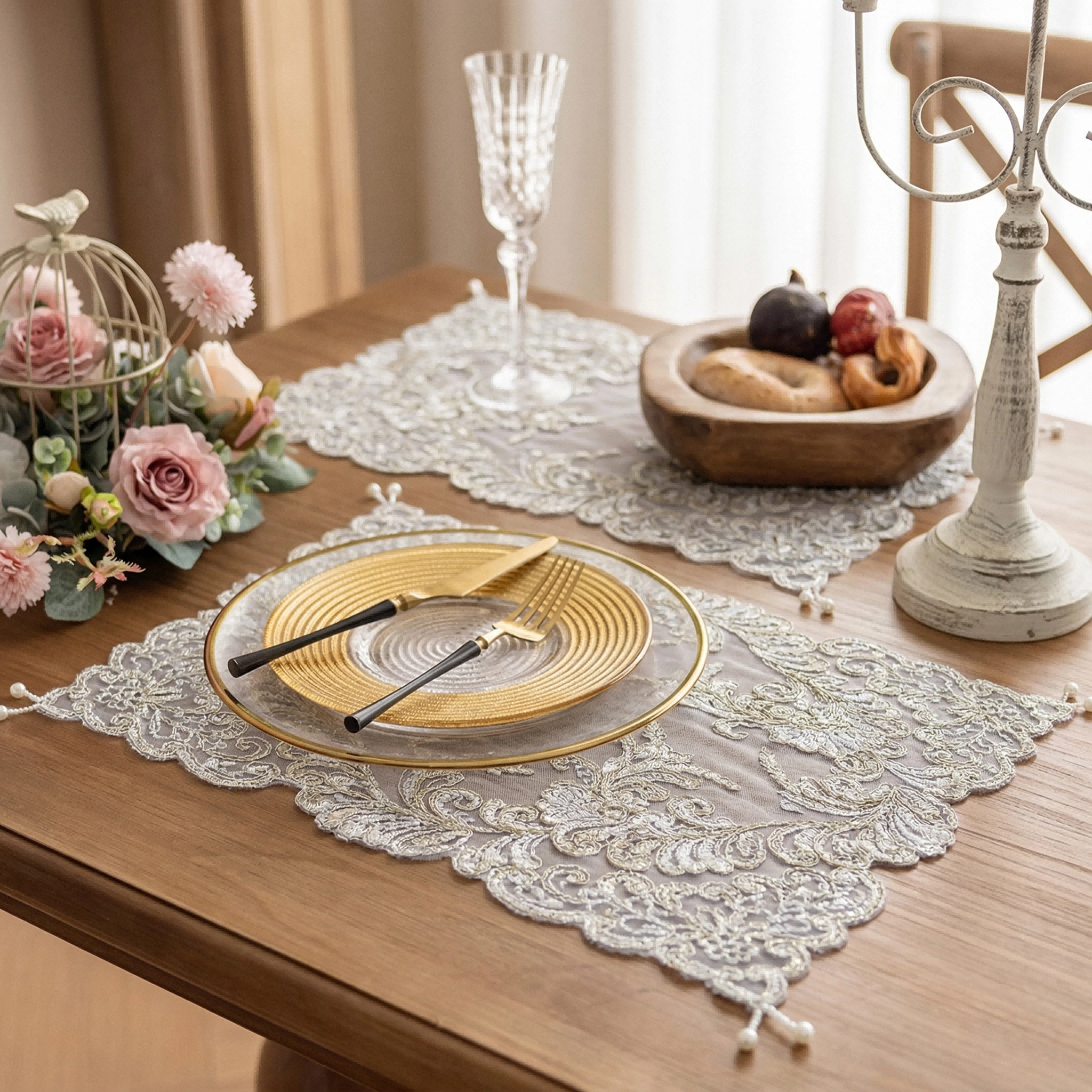 Table Runner Set With Napkin P - Embroidery Gold incelemesi ve fiyatı