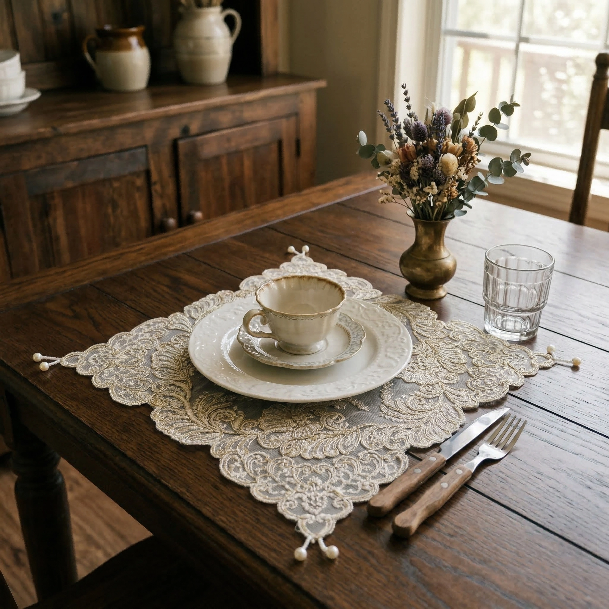 Table Runner Set With Napkin P - Embroidery Gold incelemesi ve fiyatı