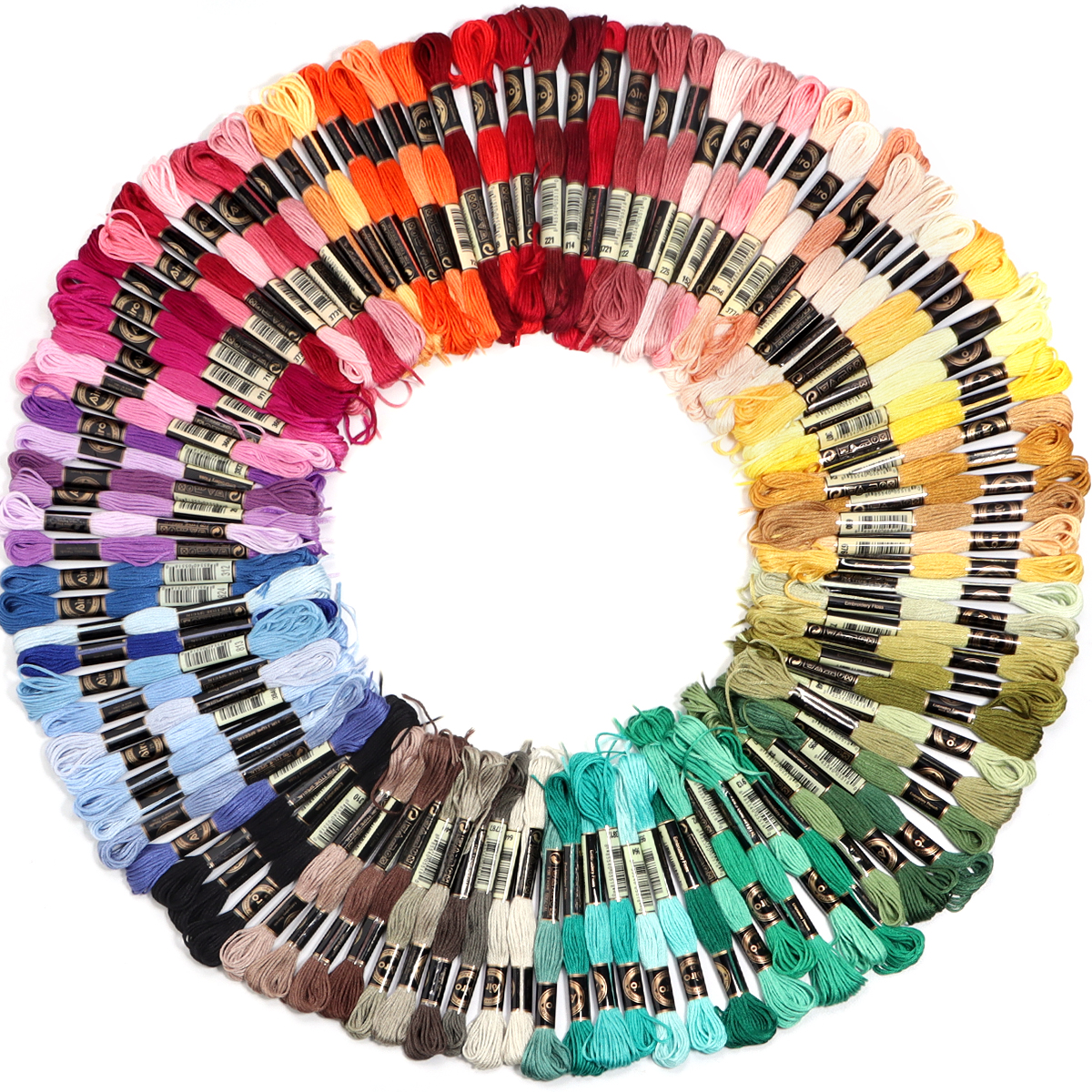 6Pcs/Lot Multicolor Polyester  - Embroidery Service incelemesi ve fiyatı