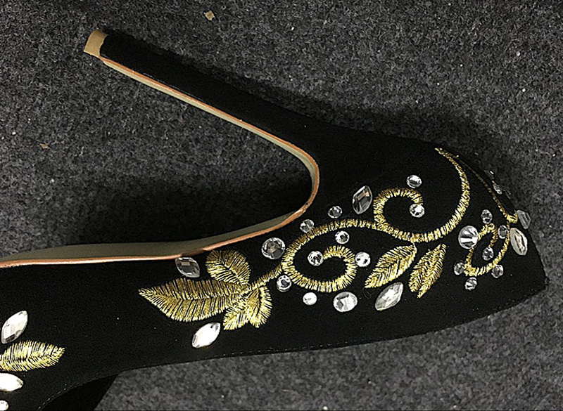 Bling Rhinestone Gold Silver F - Embroidery Gold incelemesi ve fiyatı
