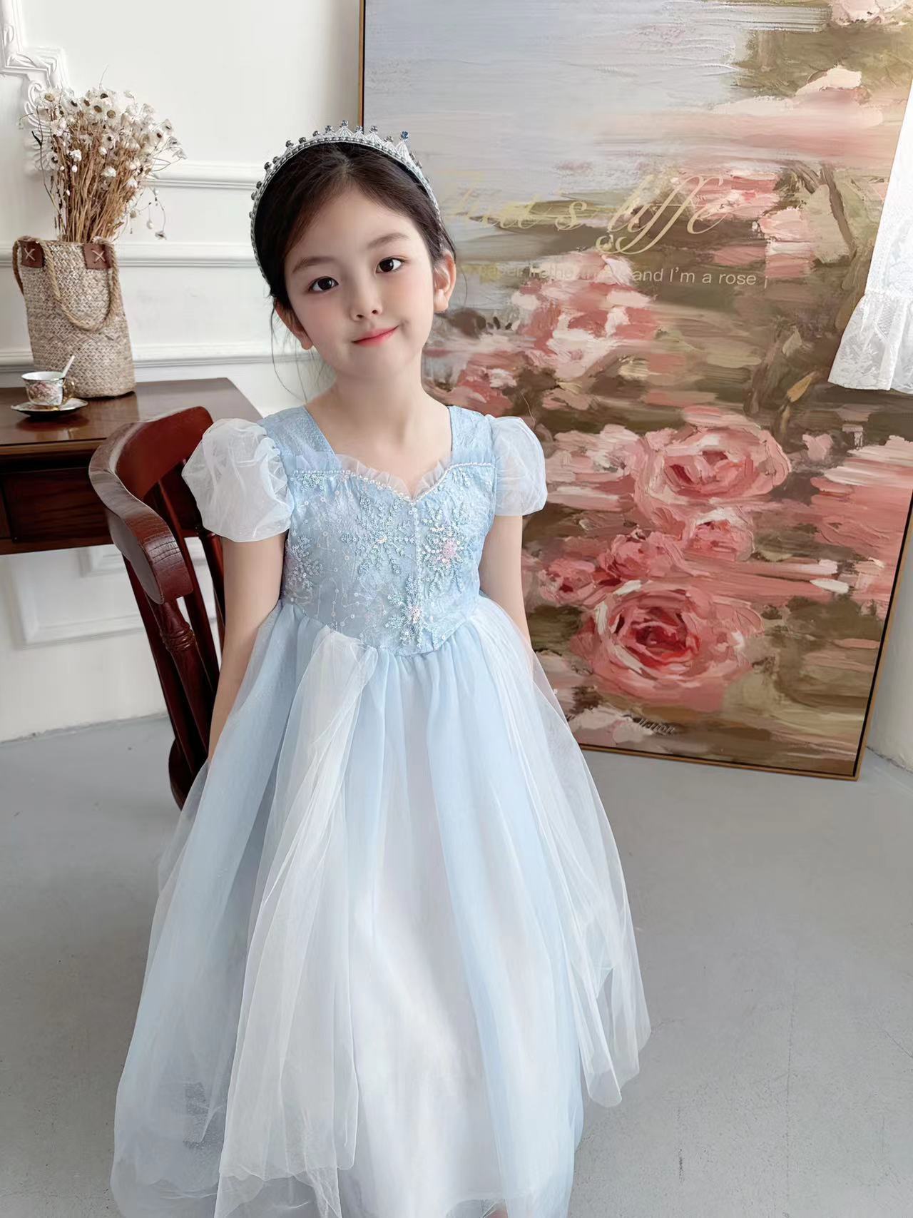 Embroidered Elsa Girls Dress f - Embroidery Abaya incelemesi ve fiyatı