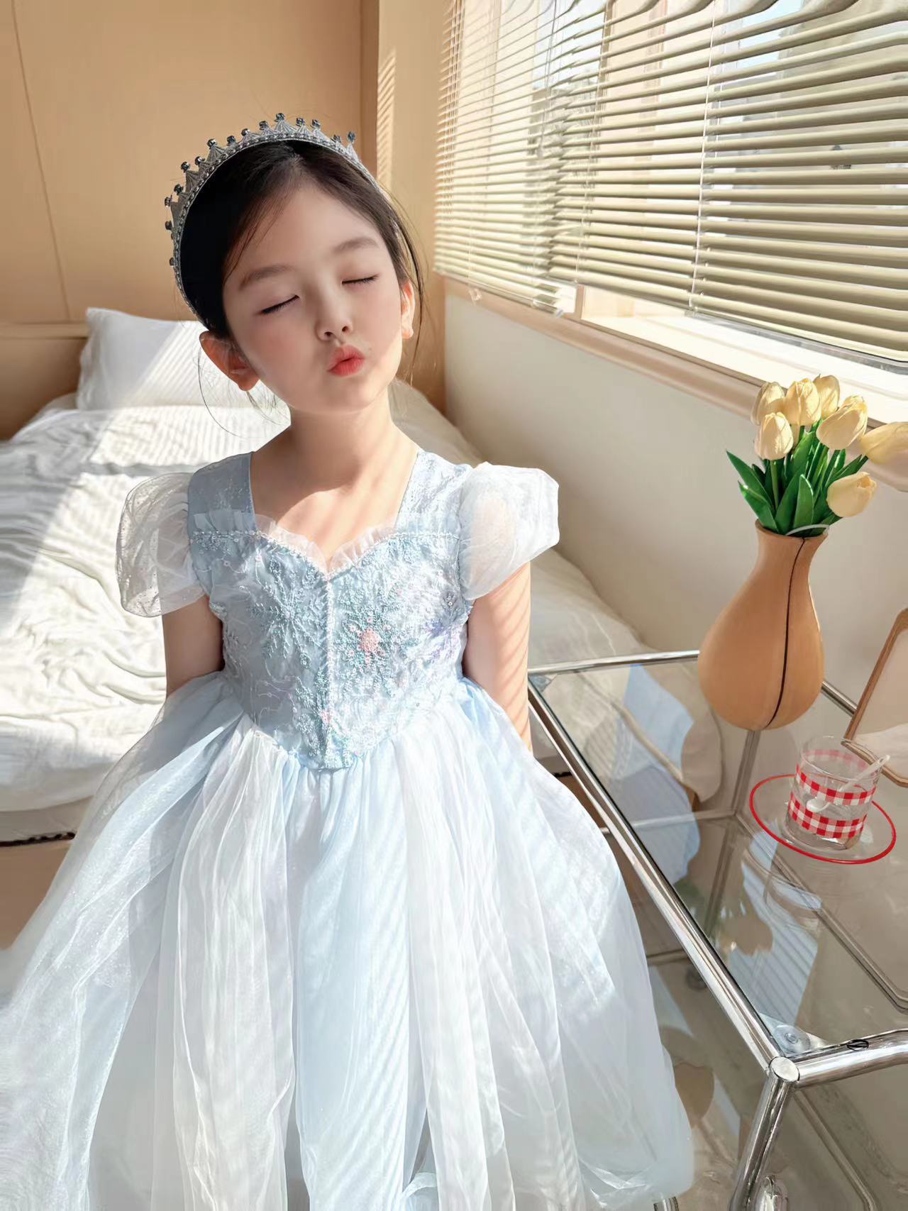 Embroidered Elsa Girls Dress f - Embroidery Abaya incelemesi ve fiyatı