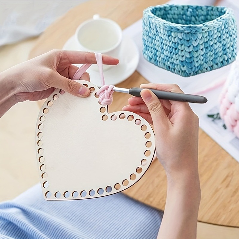 3pcs Heart-Shaped Crochet Bask - Embroidery Hooping incelemesi ve fiyatı