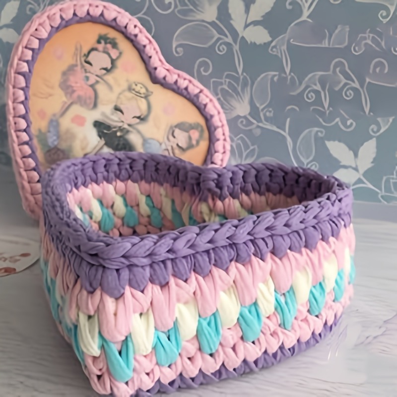 3pcs Heart-Shaped Crochet Bask - Embroidery Hooping incelemesi ve fiyatı