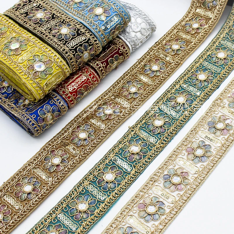 10yards Chinese Ethnic Embroid - Embroidery Gold incelemesi ve fiyatı