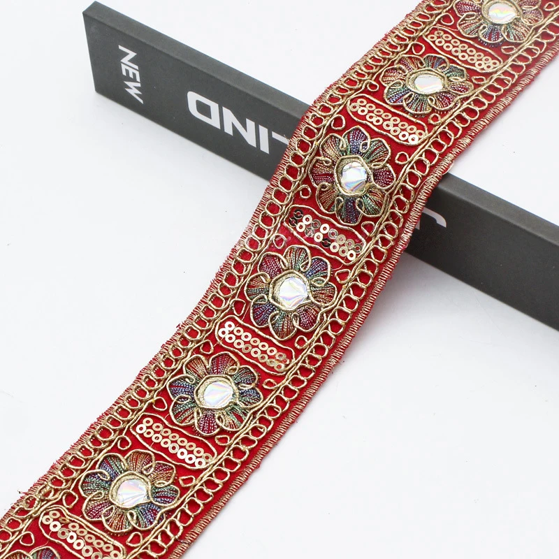 10yards Chinese Ethnic Embroid - Embroidery Gold incelemesi ve fiyatı