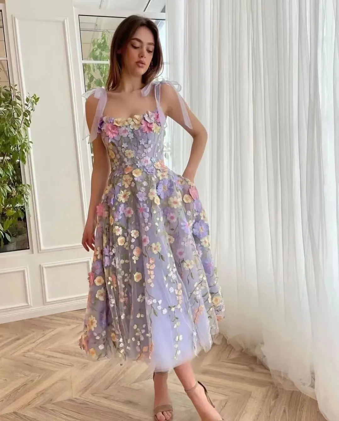 Women's Dress Fashionable 3D F - Embroidery Zara incelemesi ve fiyatı