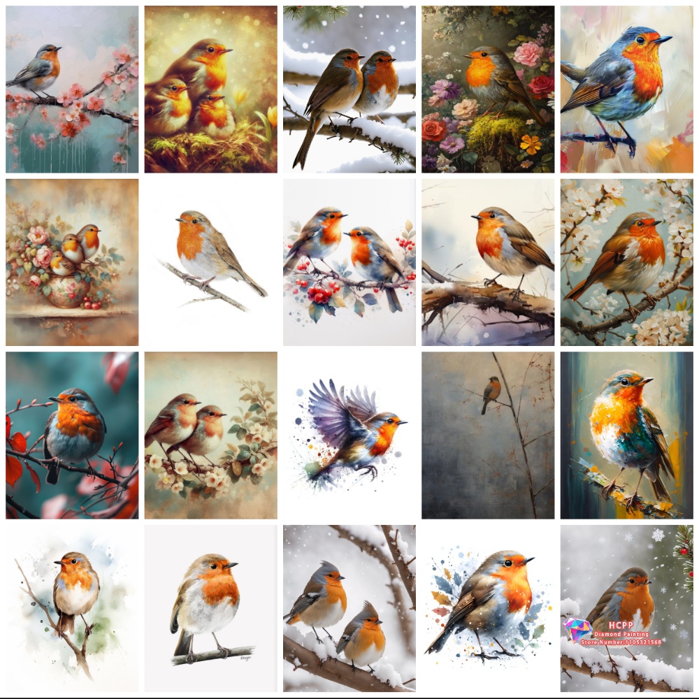 unframe Robin Bird Cute Robin  - Embroidery Art incelemesi ve fiyatı