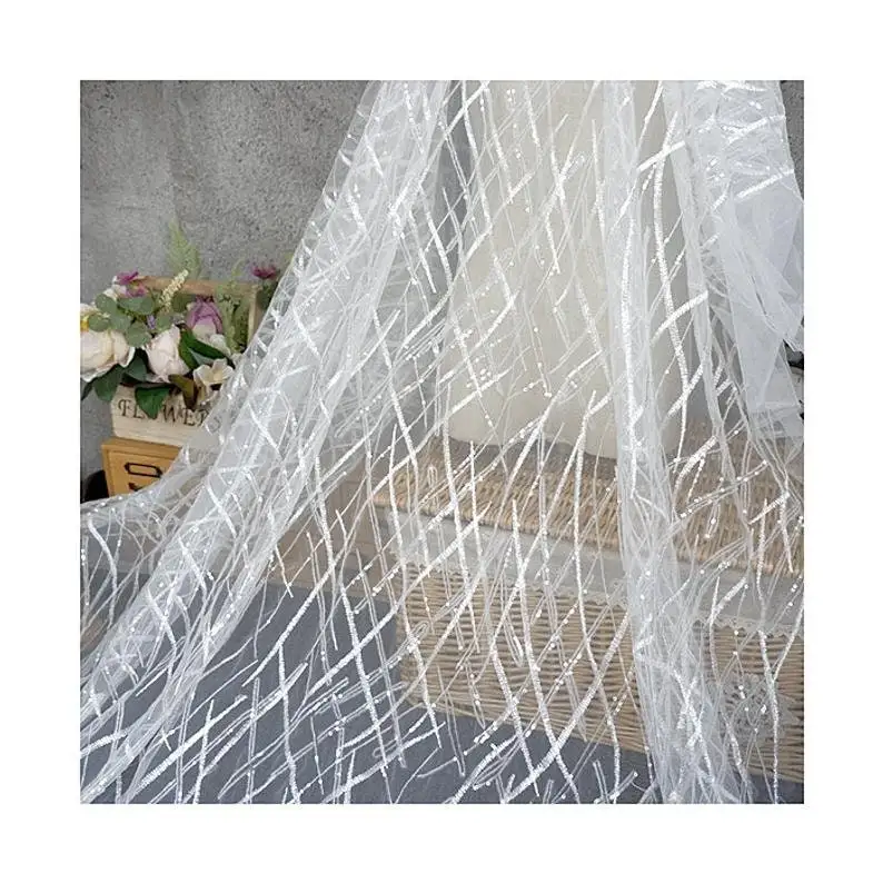 Heavy Sequins Lace fabric Flow - Embroidery Veil incelemesi ve fiyatı