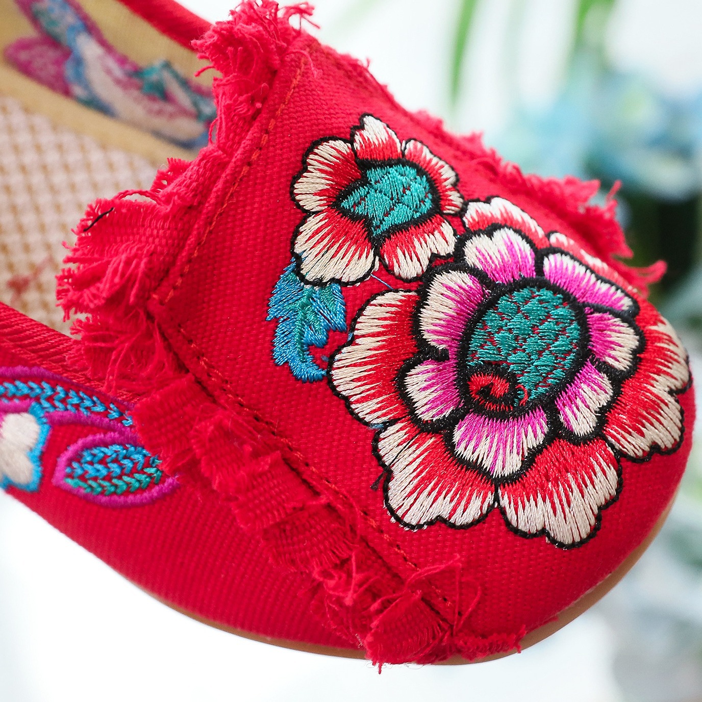 Woman Woven Shoes New Ethnic S - Embroidery Shoes incelemesi ve fiyatı