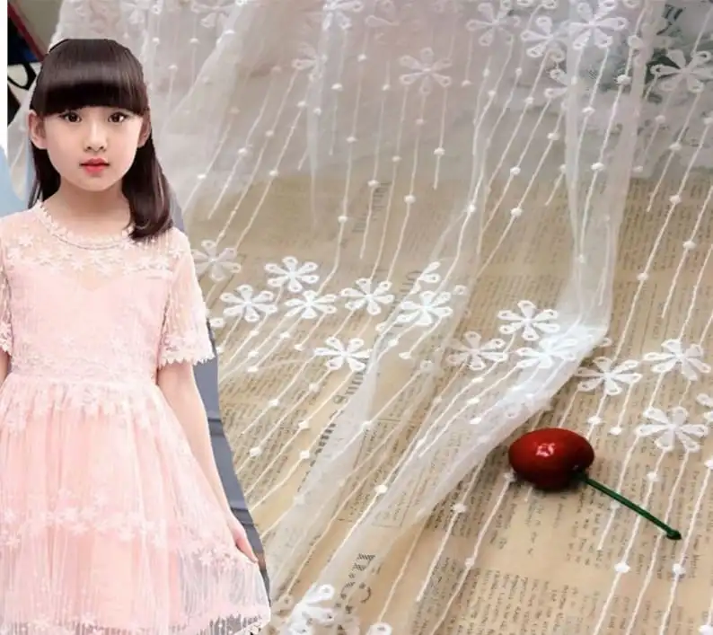 1 yard flower embroidery Lace  - Embroidery Veil incelemesi ve fiyatı
