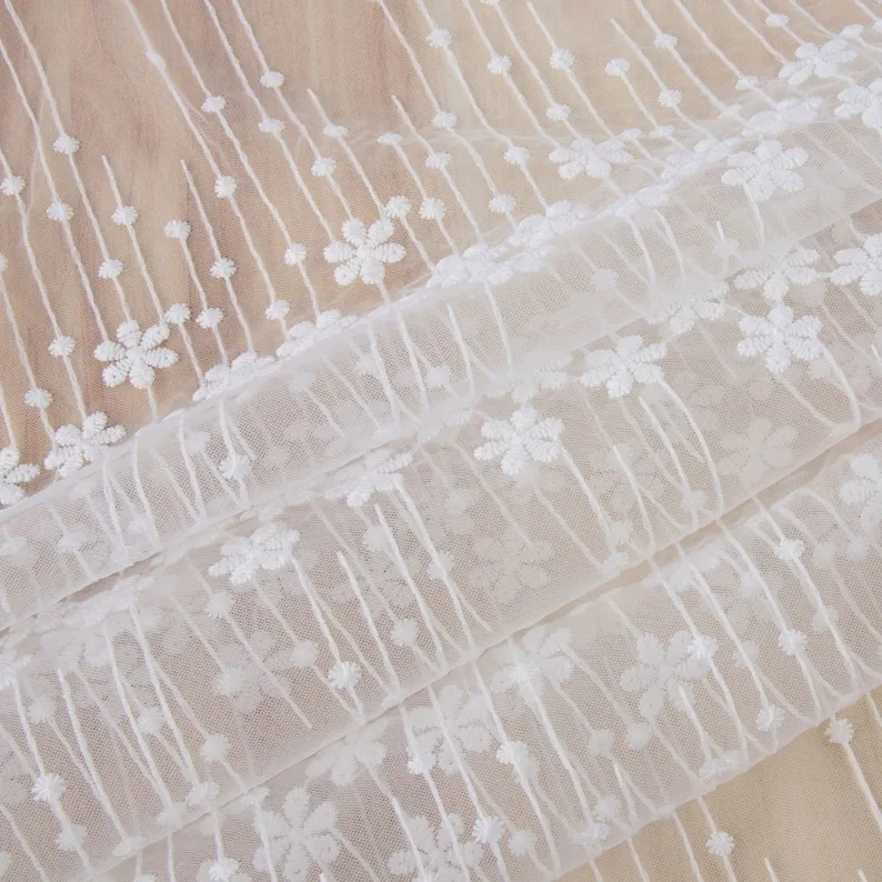 1 yard flower embroidery Lace  - Embroidery Veil incelemesi ve fiyatı