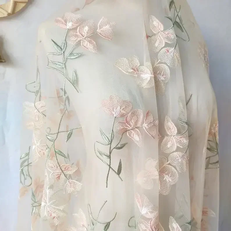 Beautiful Flower Lace fabric A - Embroidery Veil incelemesi ve fiyatı