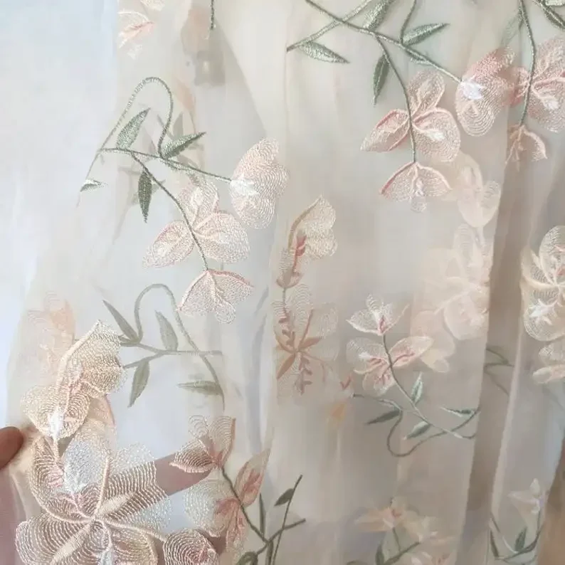 Beautiful Flower Lace fabric A - Embroidery Veil incelemesi ve fiyatı