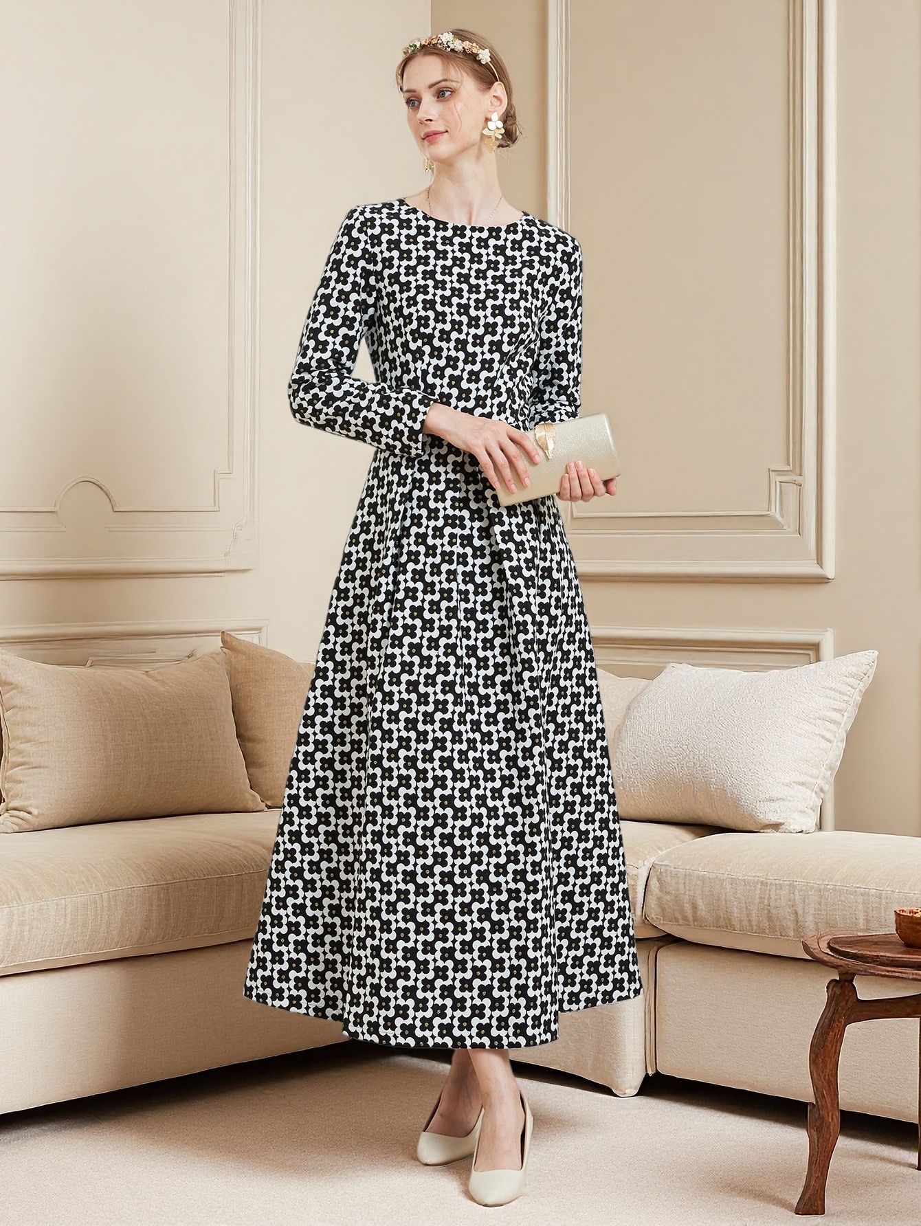 DEVCHATA Luxury Women Vintage  - Embroidery Abaya incelemesi ve fiyatı