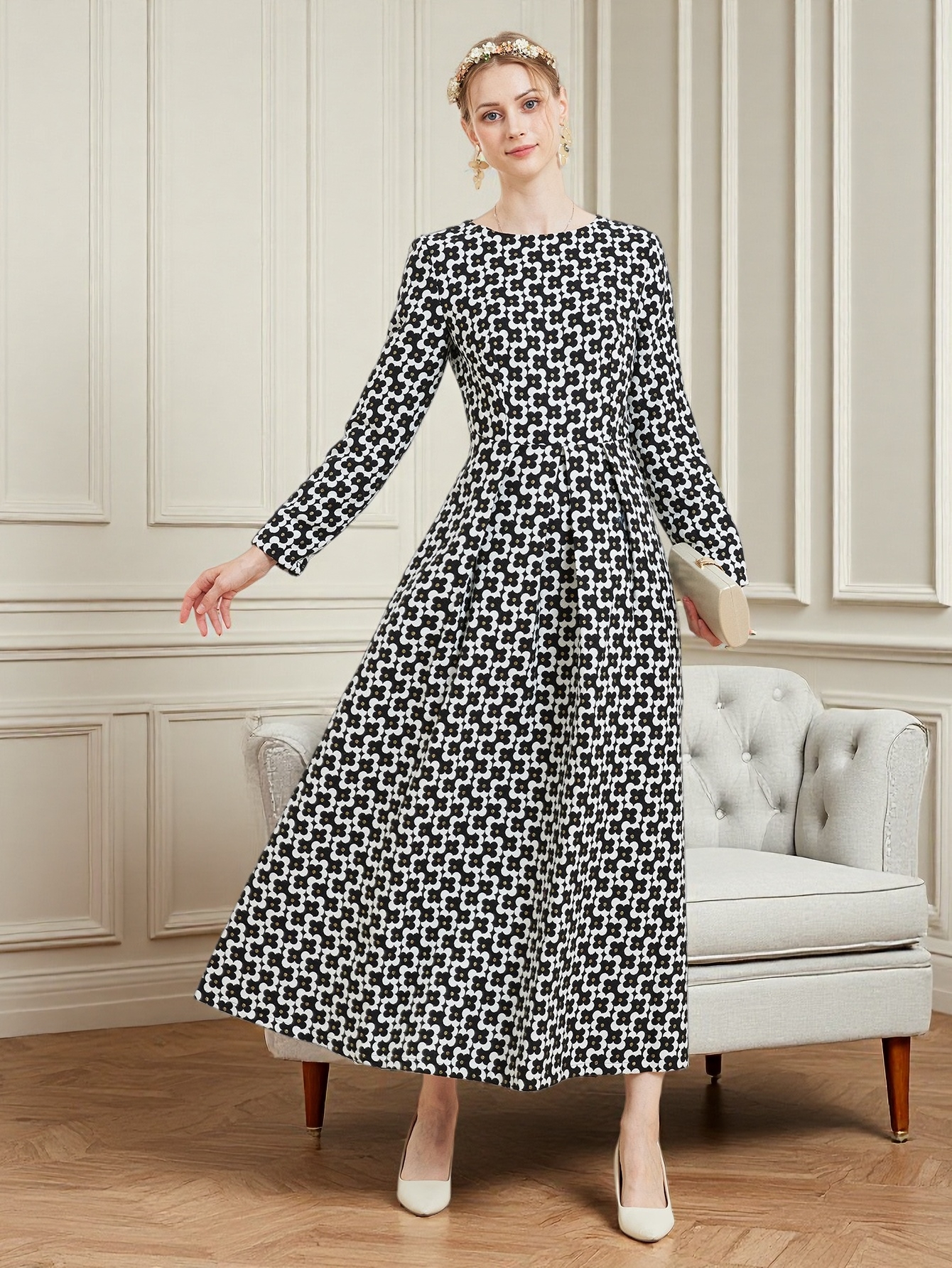 DEVCHATA Luxury Women Vintage  - Embroidery Abaya incelemesi ve fiyatı