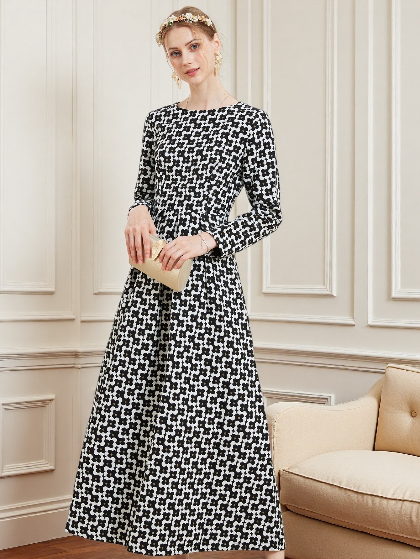 DEVCHATA Luxury Women Vintage  - Embroidery Abaya incelemesi ve fiyatı