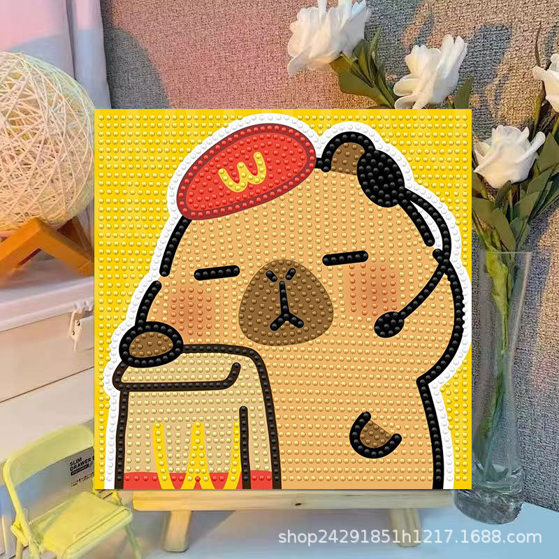 Cartoon Capibala Crystal Diamo - Embroidery Service incelemesi ve fiyatı