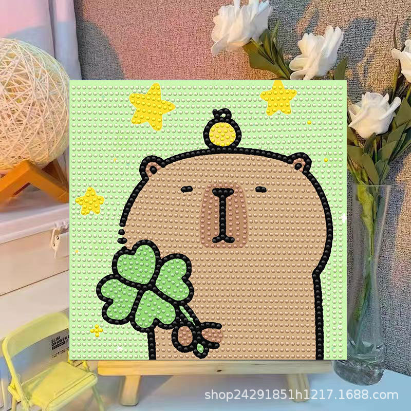 Cartoon Capibala Crystal Diamo - Embroidery Service incelemesi ve fiyatı