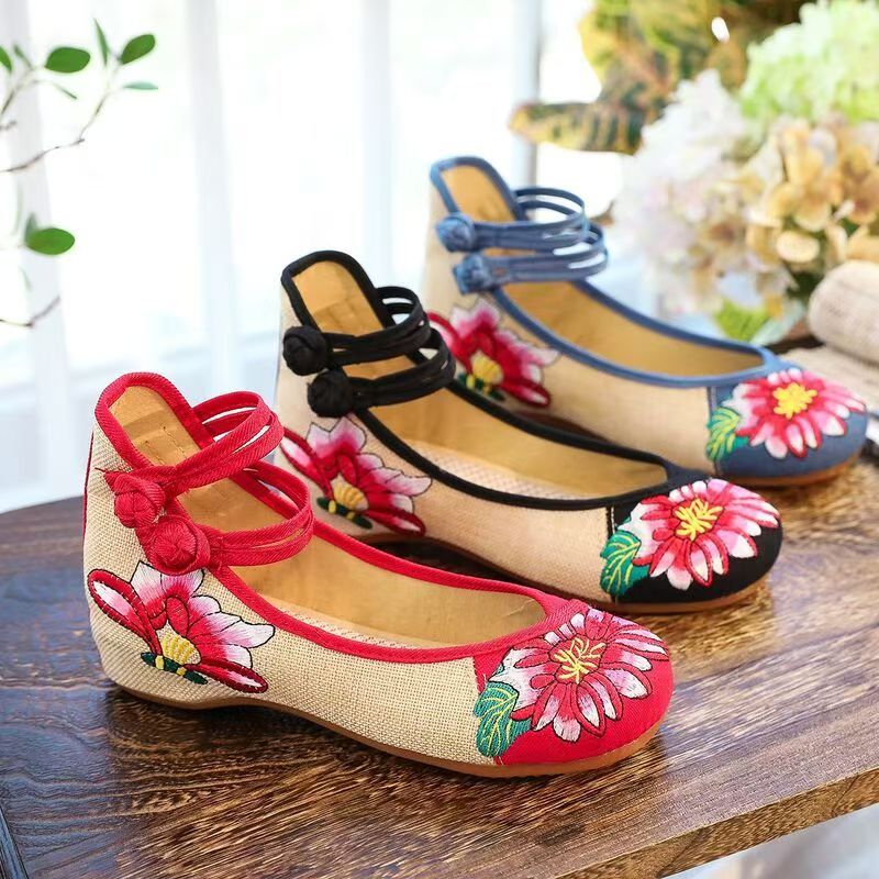 Woman Wedges Embroidered Cloth - Embroidery Shoes incelemesi ve fiyatı