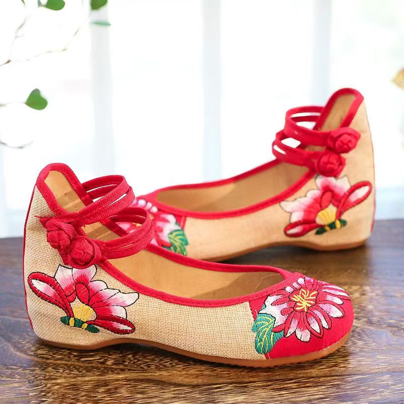 Woman Wedges Embroidered Cloth - Embroidery Shoes incelemesi ve fiyatı