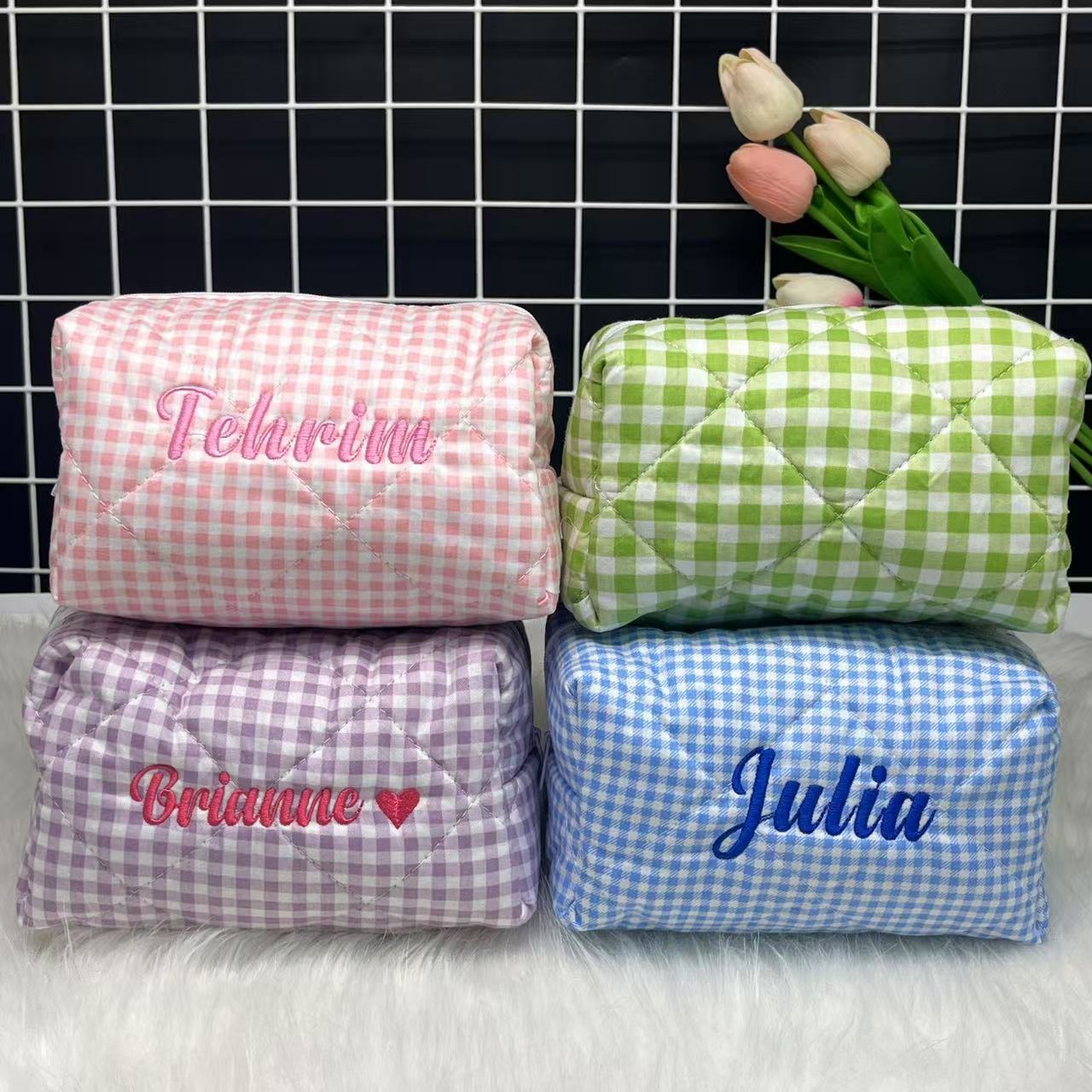 Large Capacity Striped Cosmeti - Embroidery Gift Ideas incelemesi ve fiyatı