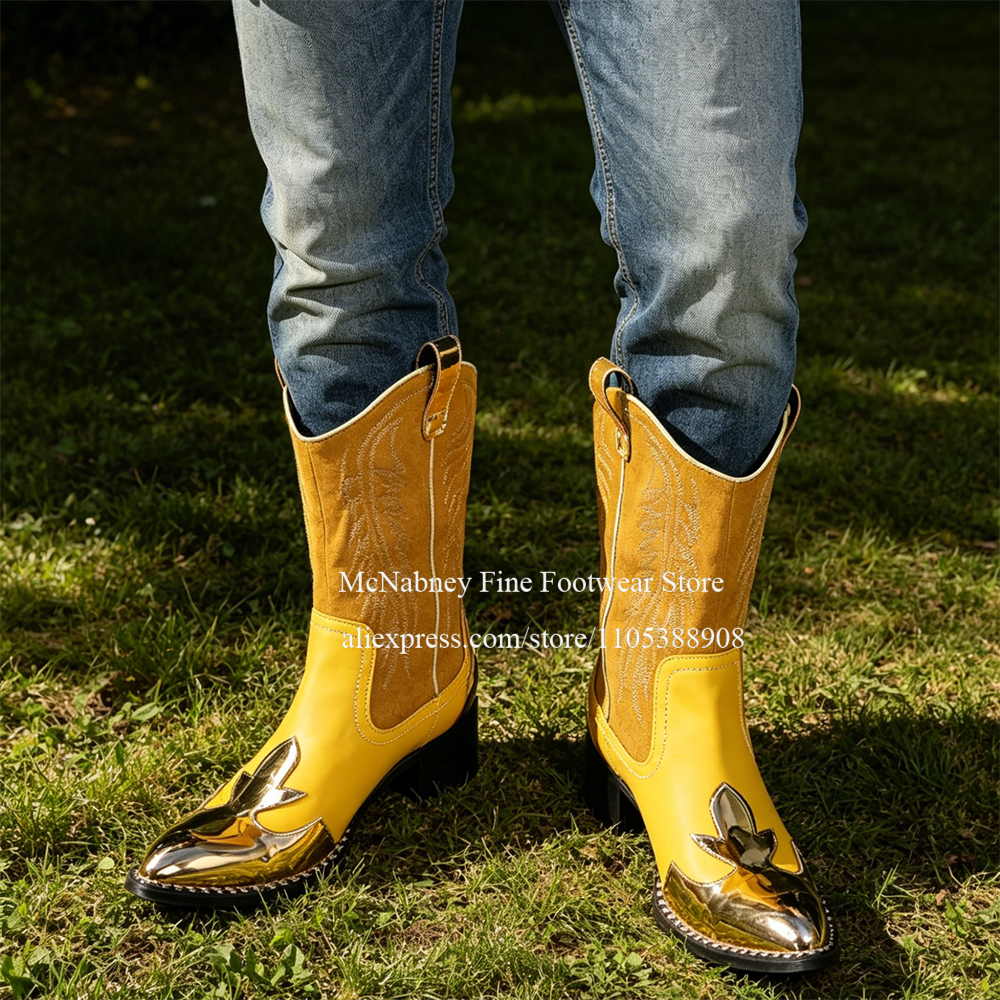 Yellow Gold Metal Toe Suede We - Embroidery Gold incelemesi ve fiyatı