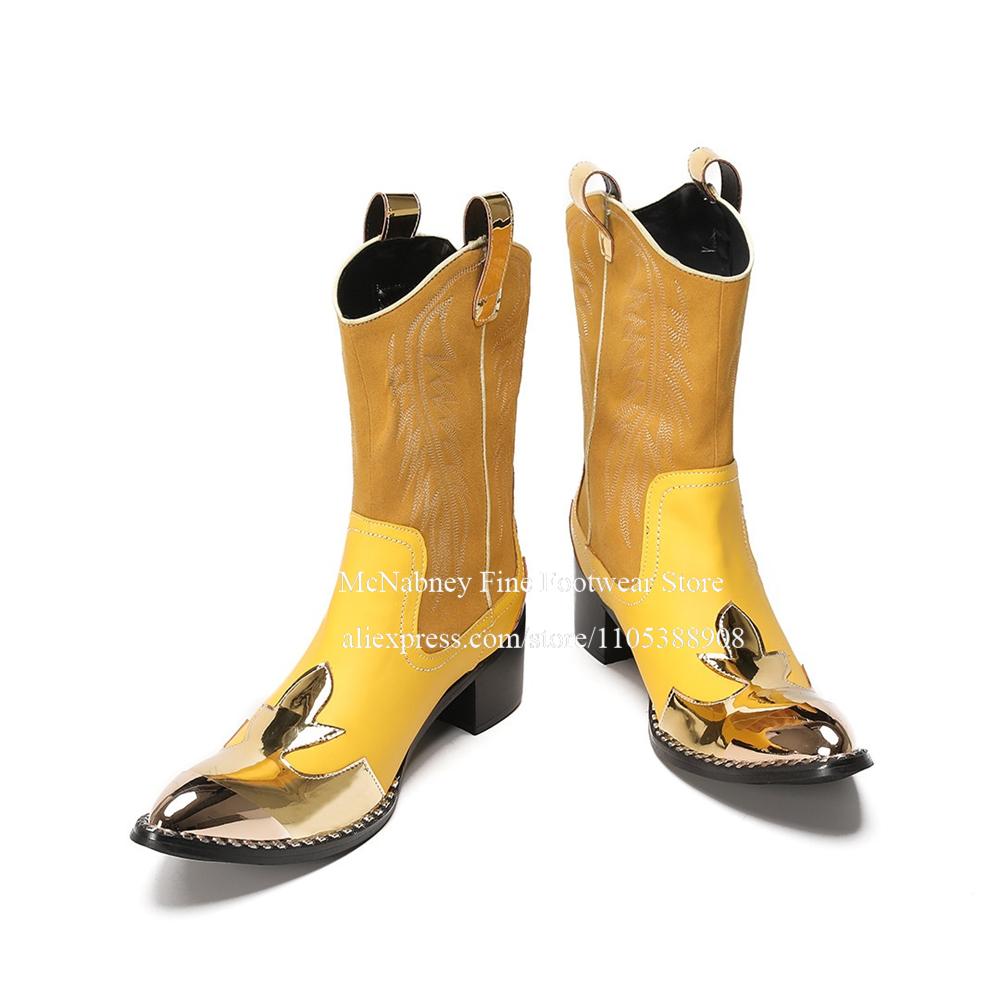 Yellow Gold Metal Toe Suede We - Embroidery Gold incelemesi ve fiyatı