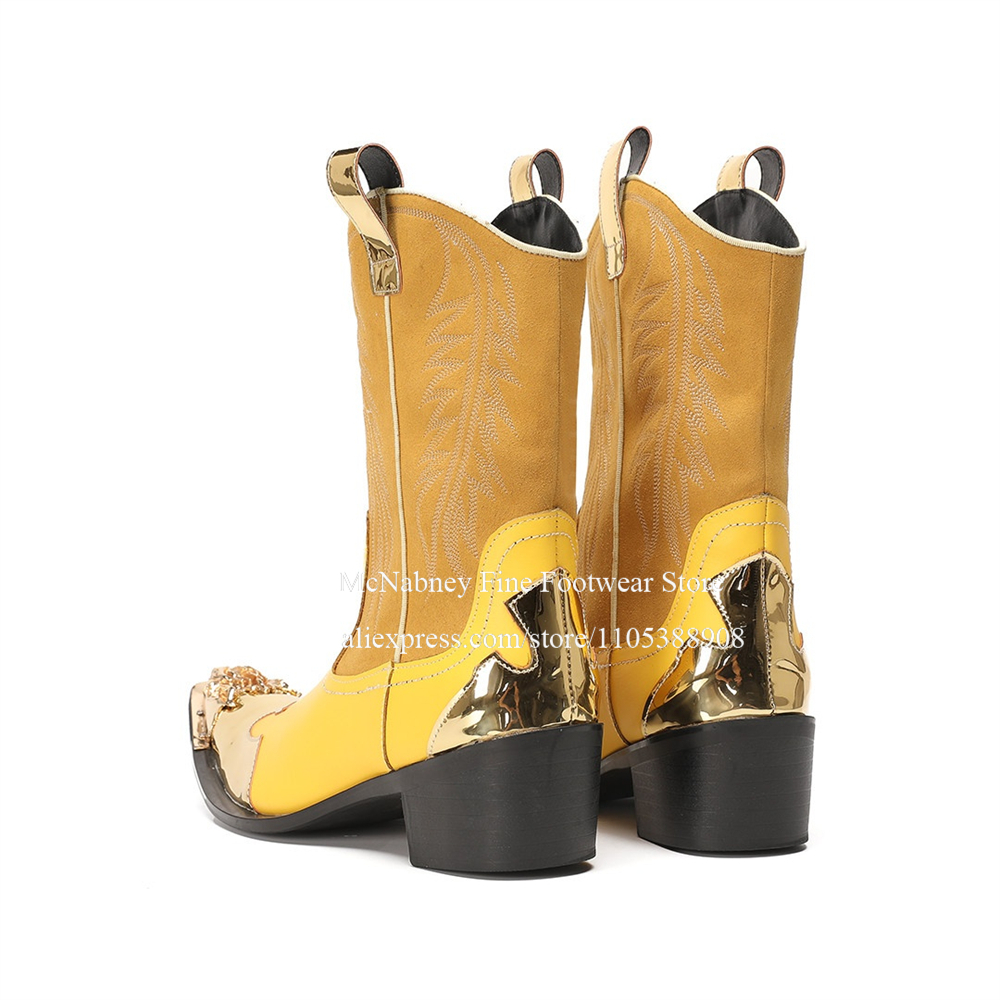 Yellow Gold Metal Toe Suede We - Embroidery Gold incelemesi ve fiyatı