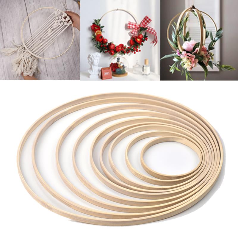 1/5Pcs 8-33cm Wooden DIY Handm - Embroidery Hooping incelemesi ve fiyatı